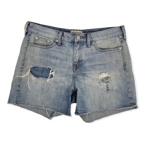 Madewell distressed cut-off denim shorts